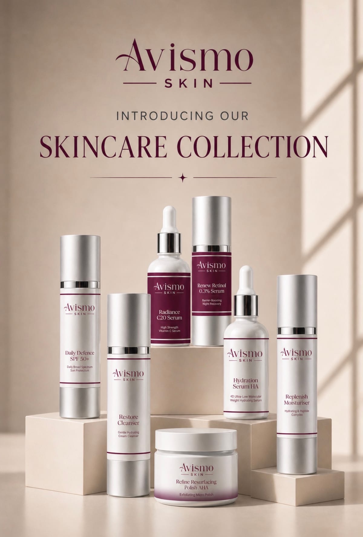 The Avismo Skin range